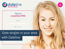 Tablet Screenshot of dateline.co.uk